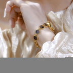 Mother of Pearl Link Bracelet Watch