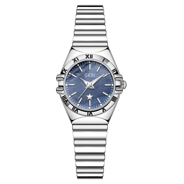 Fluted Bezel Roman Marker Bracelet Watch