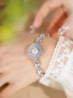 Crystal Accented Dial Link Bracelet Watch