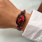 Oval Minimal Dial Slim Strap Watch