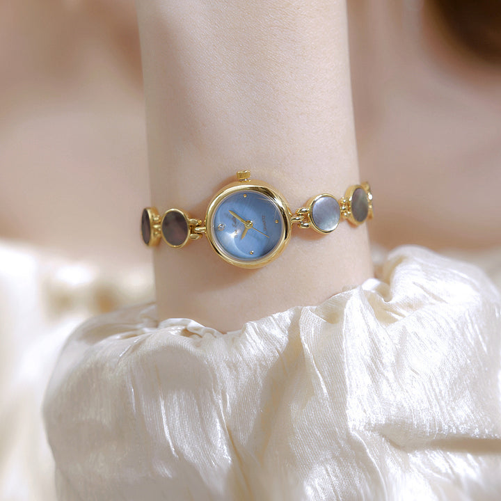 Mother of Pearl Link Bracelet Watch