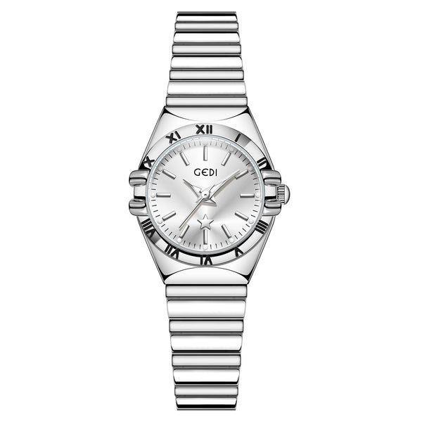 Fluted Bezel Roman Marker Bracelet Watch