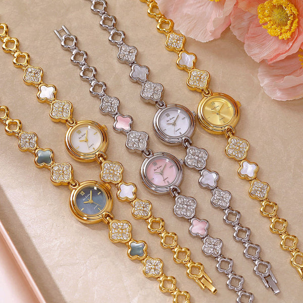 Elegant Floral Design Quartz Watch