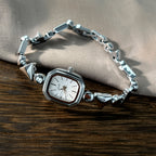 Geometric Bezel Minimal Link Bracelet Watch