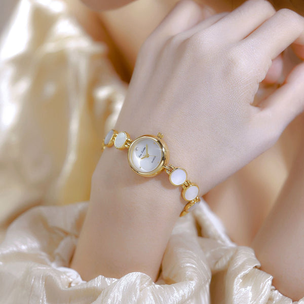 Mother of Pearl Link Bracelet Watch