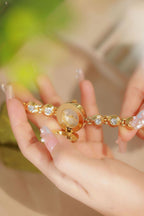Crystal Accented Dial Link Bracelet Watch