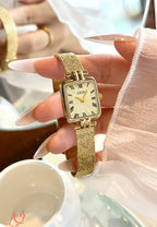 Square Roman Pattern Dial Bracelet Watch