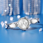 Round Minimal Dial Stone Link Watch