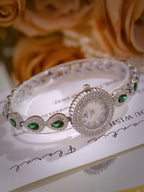 Mother of Pearl Teardrop Gemstone Watch