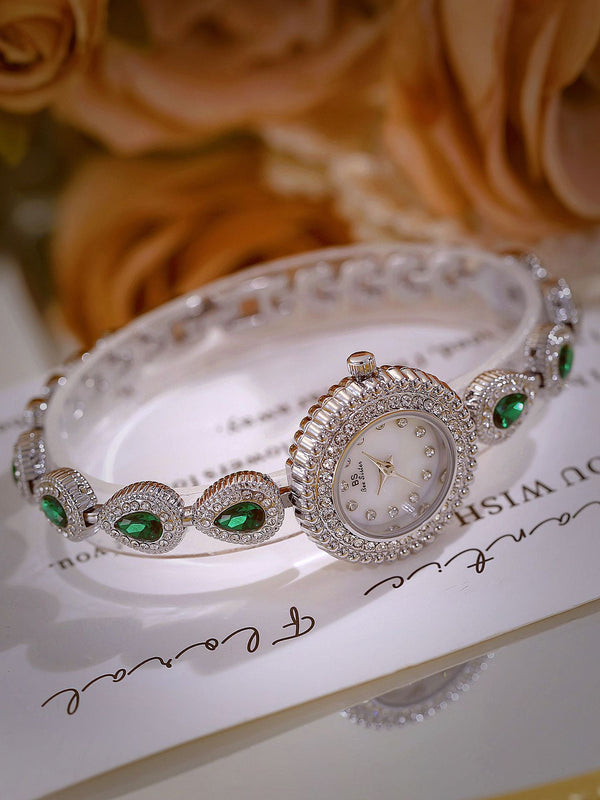 Mother of Pearl Teardrop Gemstone Watch