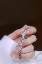 Oval Multi-Gemstone Bezel Bracelet Watch