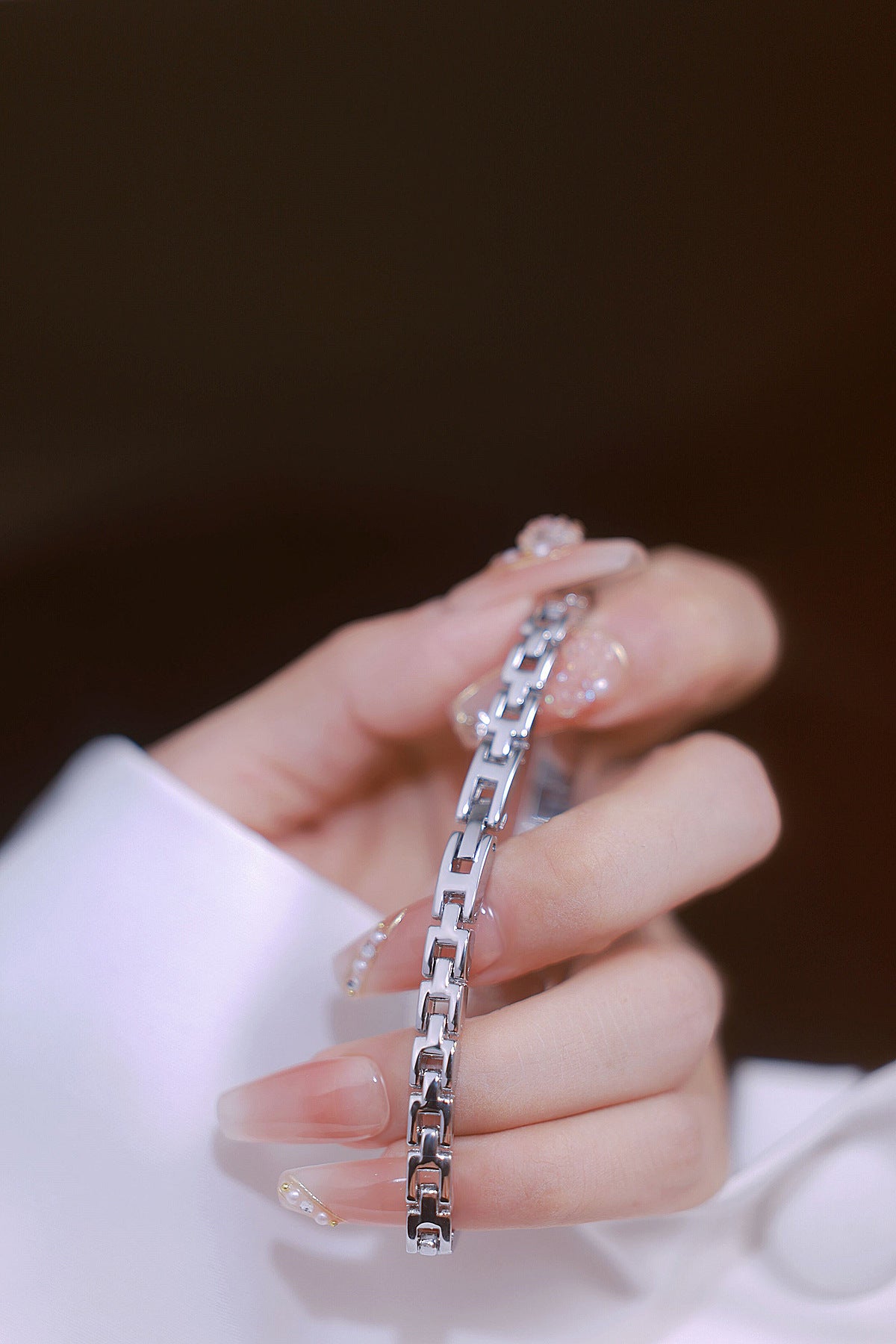 Oval Multi-Gemstone Bezel Bracelet Watch