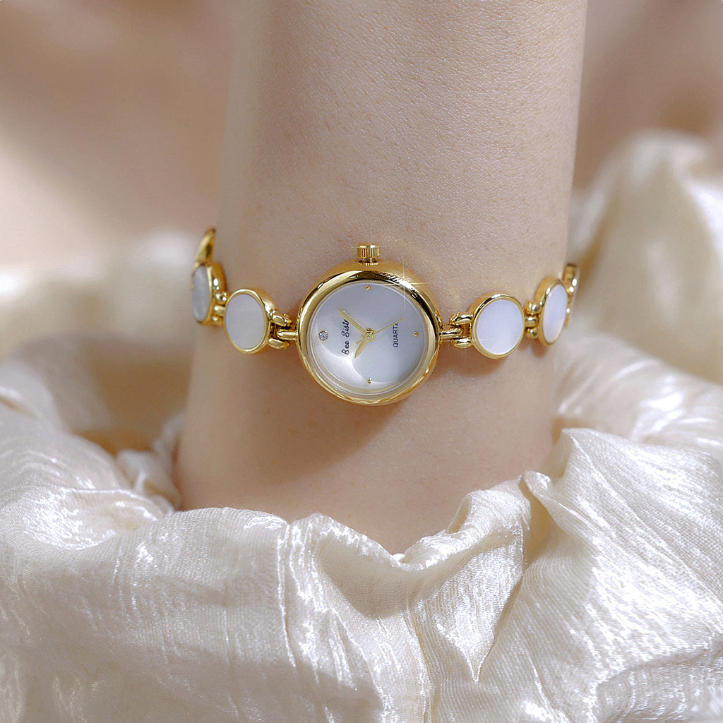 Mother of Pearl Link Bracelet Watch