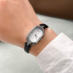Oval Minimal Dial Slim Strap Watch