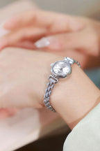 Round Crystal Dial Link Bracelet Watch