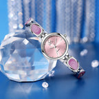 Round Minimal Dial Stone Link Watch