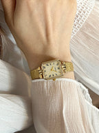 Square Roman Pattern Dial Bracelet Watch