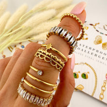 Luna Double Band Crystal Ring