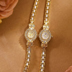 Crystal Flower Dial Link Bracelet Watch