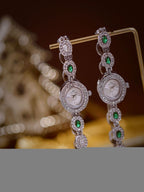 Oval Gemstone Crystal Link Bracelet Watch