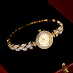 Luxury Quartz Watch with Crystal Embellishments