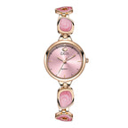 Round Minimal Dial Stone Link Watch