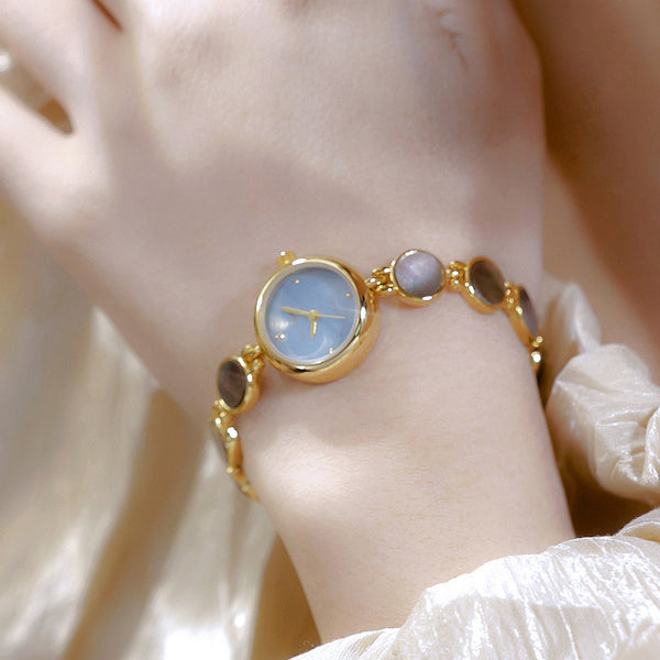 Mother of Pearl Link Bracelet Watch