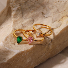 Teardrop Gemstone Ring