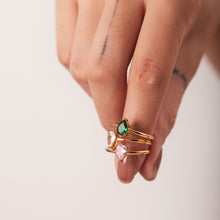Teardrop Gemstone Ring