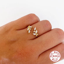 Elegant Leaf Wrap Ring