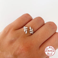 Elegant Leaf Wrap Ring
