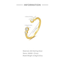 Stellar Orbit Bezel-Set Open Ring
