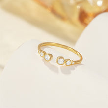 Stellar Orbit Bezel-Set Open Ring
