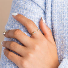 Stellar Orbit Bezel-Set Open Ring