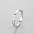 Minimalist Zircon Band