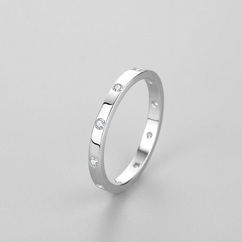 Minimalist Zircon Band