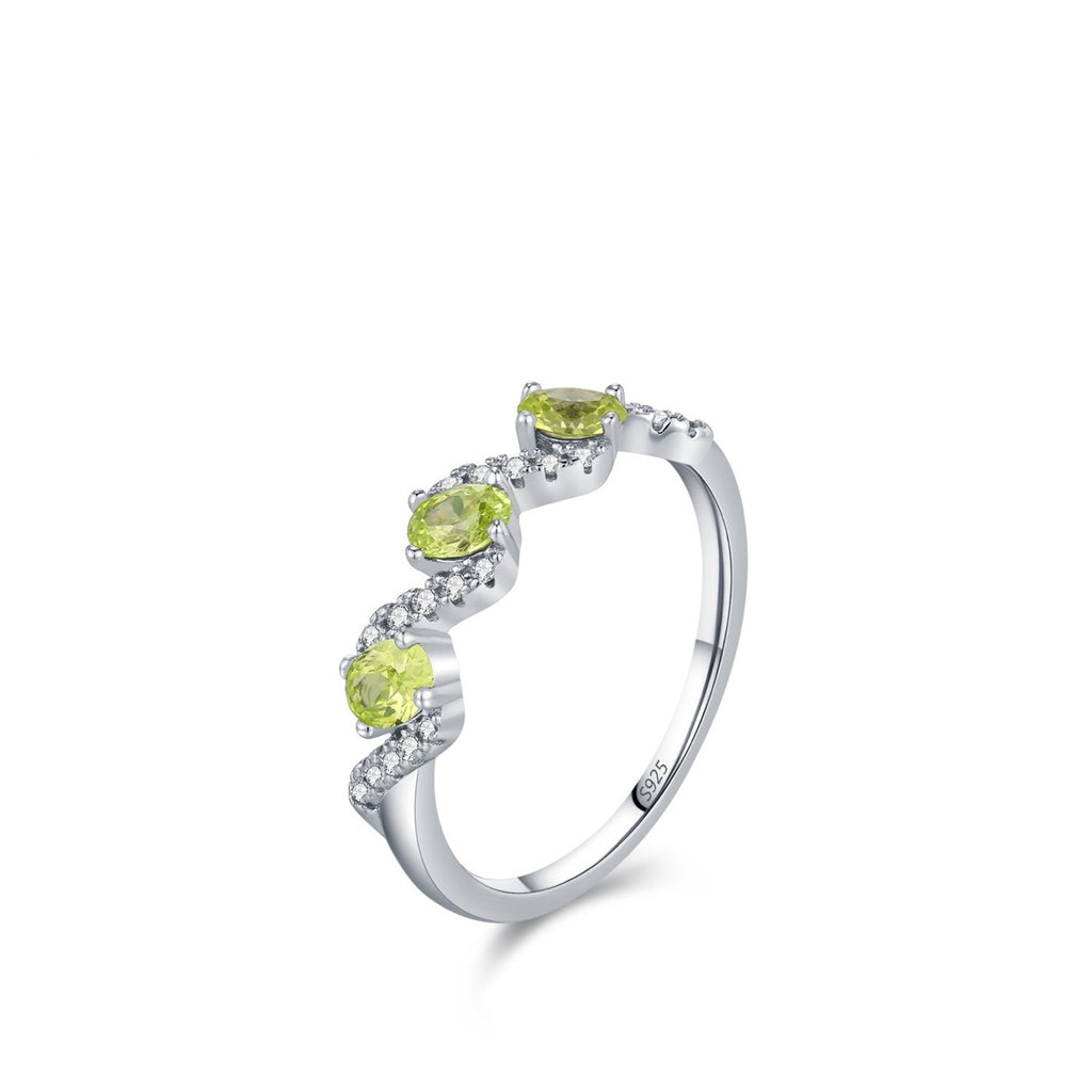 Peridot CZ Ring