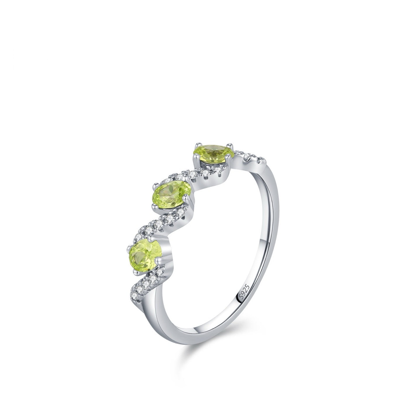 Peridot CZ Ring