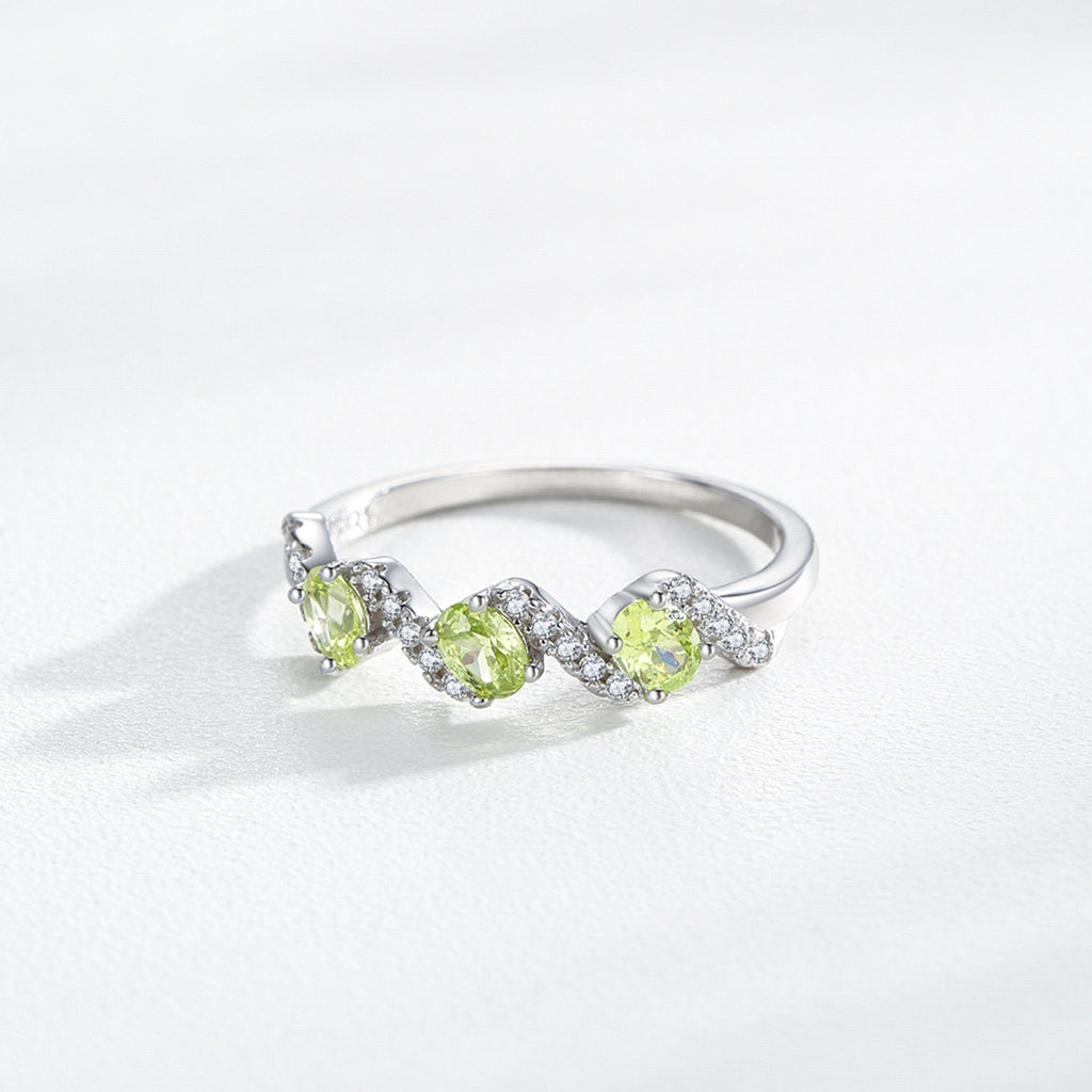 Peridot CZ Ring