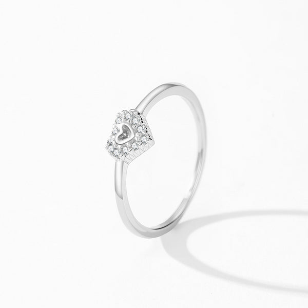 Halo Heart Ring