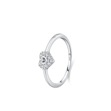 Heart light Halo Dainty Heart Ring