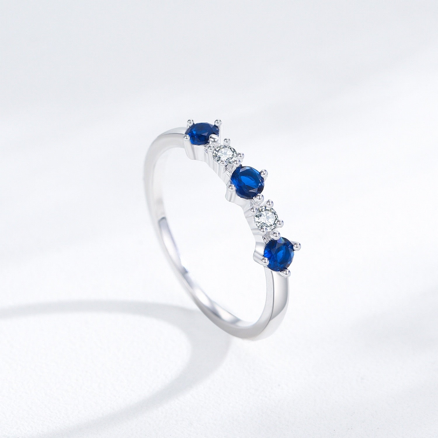 Sapphire Zircon Ring