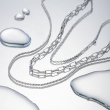 Layered Silver-Tone Chain Necklace