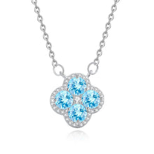 Clover Birthstone Pendant Necklace