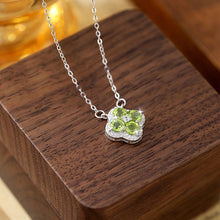 Clover Birthstone Pendant Necklace