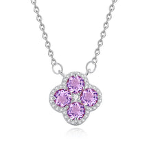 Clover Birthstone Pendant Necklace