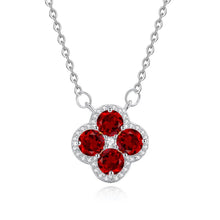 Clover Birthstone Pendant Necklace