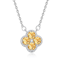 Clover Birthstone Pendant Necklace