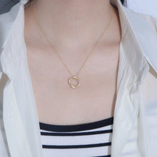 Modern Geometric Twist Pendant Necklace