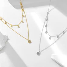 Dainty Layered Disc Necklace